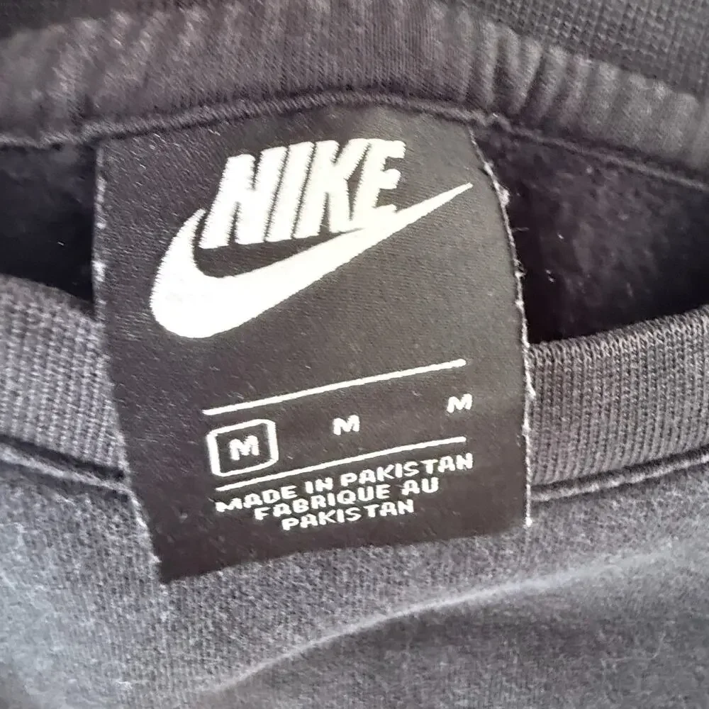 Vintage Nike Sweatshirt Just Do It Spellout Logo Crewneck Mens M‎ Black Pullover